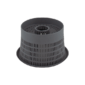 Round pump aspiration filter for glasswashers