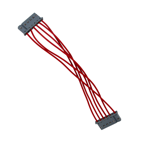 Auxiliary wiring ribbon cable with 6 pin connector